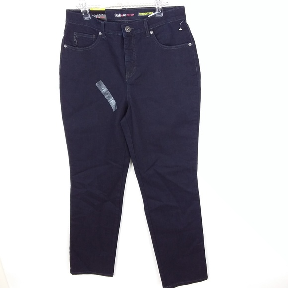Stye & Co Jeans Tummy Control Dark Rinse NWT -XX - Picture 2 of 4